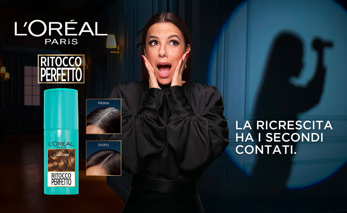Frane L'Oréal Paris ritocco perfetto. La ricrescita ha i secondi contati.